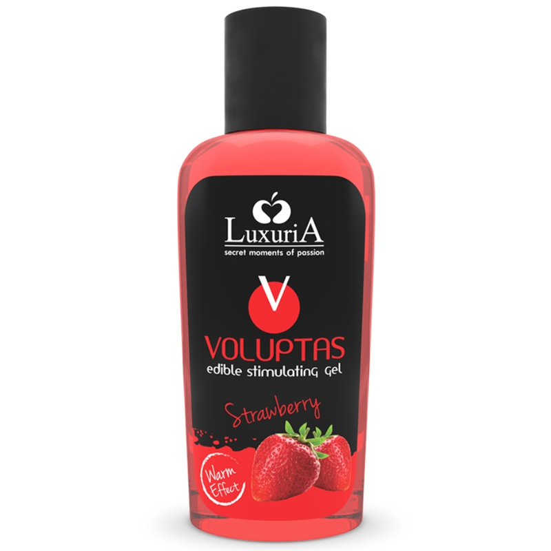 INTIMATELINE LUXURIA - VOLUPTAS JADNY ŻEL DO MASAŻU EFEKT ROZGRZEWCZY - TRUSKAWKA 100 ML