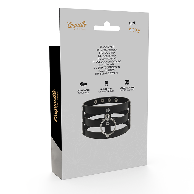 Koketter Chic – Fetisch-Choker aus veganem Leder