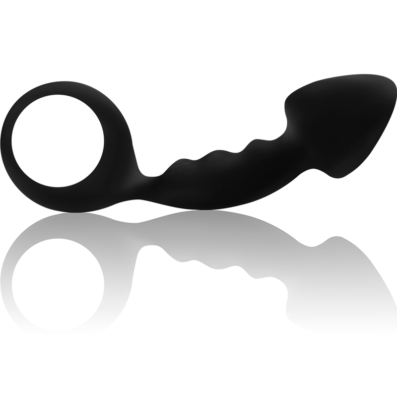 OHMAMA - GERIPPERTER ANALPLUG MIT RING