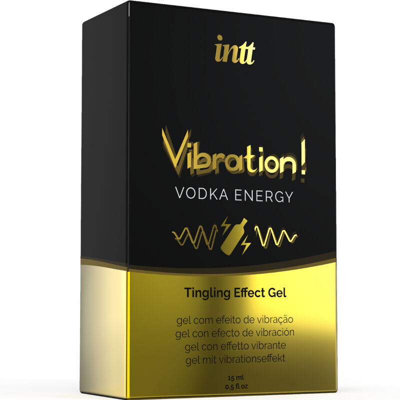 INTT – Leistungsstarkes, flüssiges Vibrationsgel für die intime Stimulation, Wodka, 15 ml