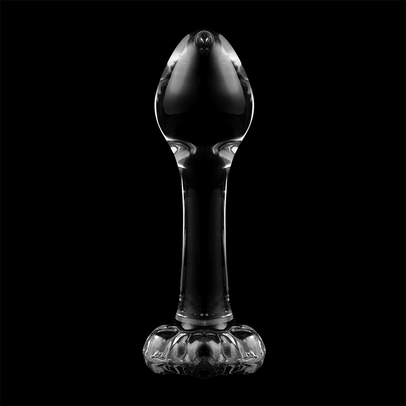 NEBULA-SERIE VON IBIZA – ANALPLUG MODELL 2, BOROSILIKATGLAS, KLAR, 11 CM -O- 3,5 CM