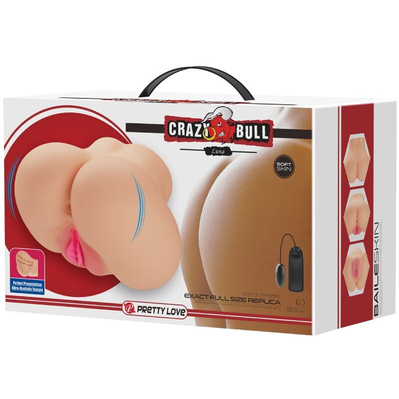 CRAZY BULL - REALISTYCZNY WIBRATOR WAGINY I ODBYTU LUNA