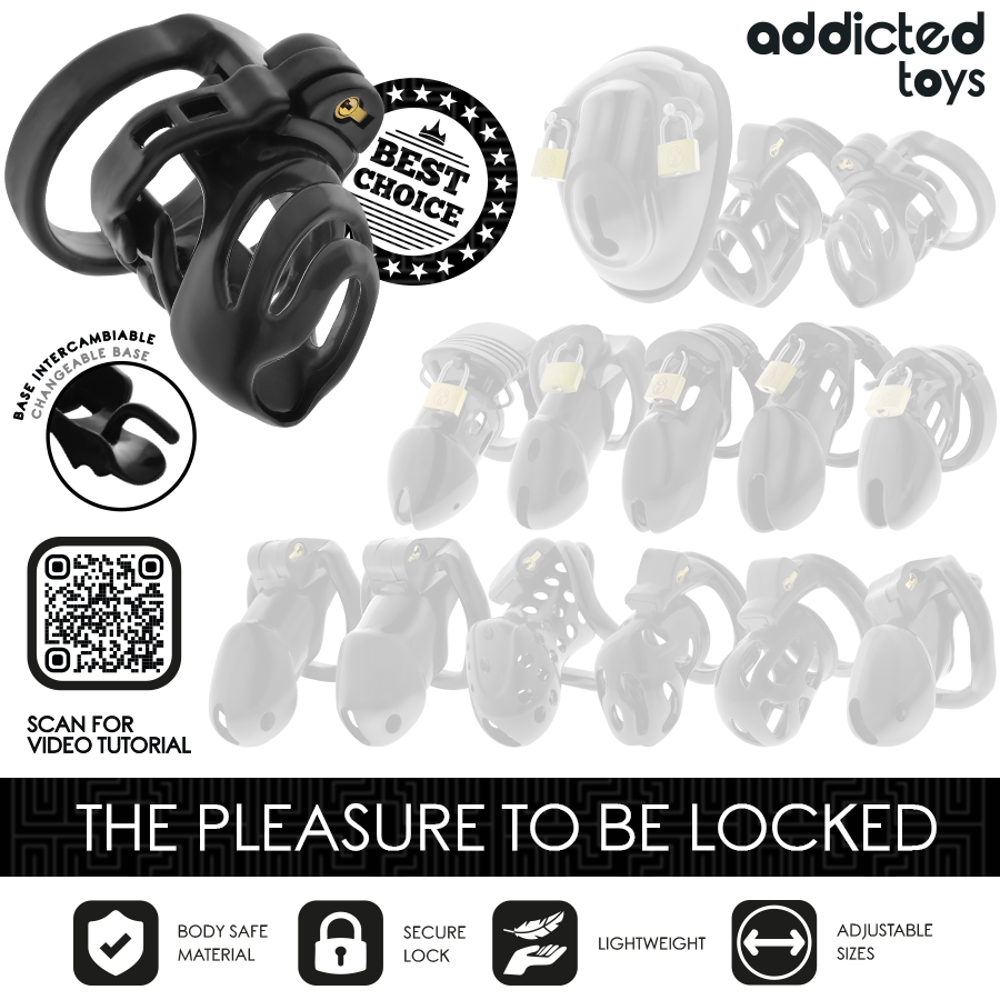 ADDICTED TOYS LOCKED - KLATKA NA PENISA ETERNAL LOCK 9 CM