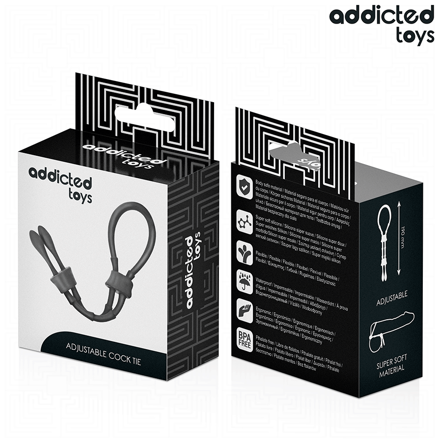 ADDICTED TOYS - REGULOWANA SILIKONOWA SZNURKOWANA SZNURKOWA SZNURKOWANIE PENISA
