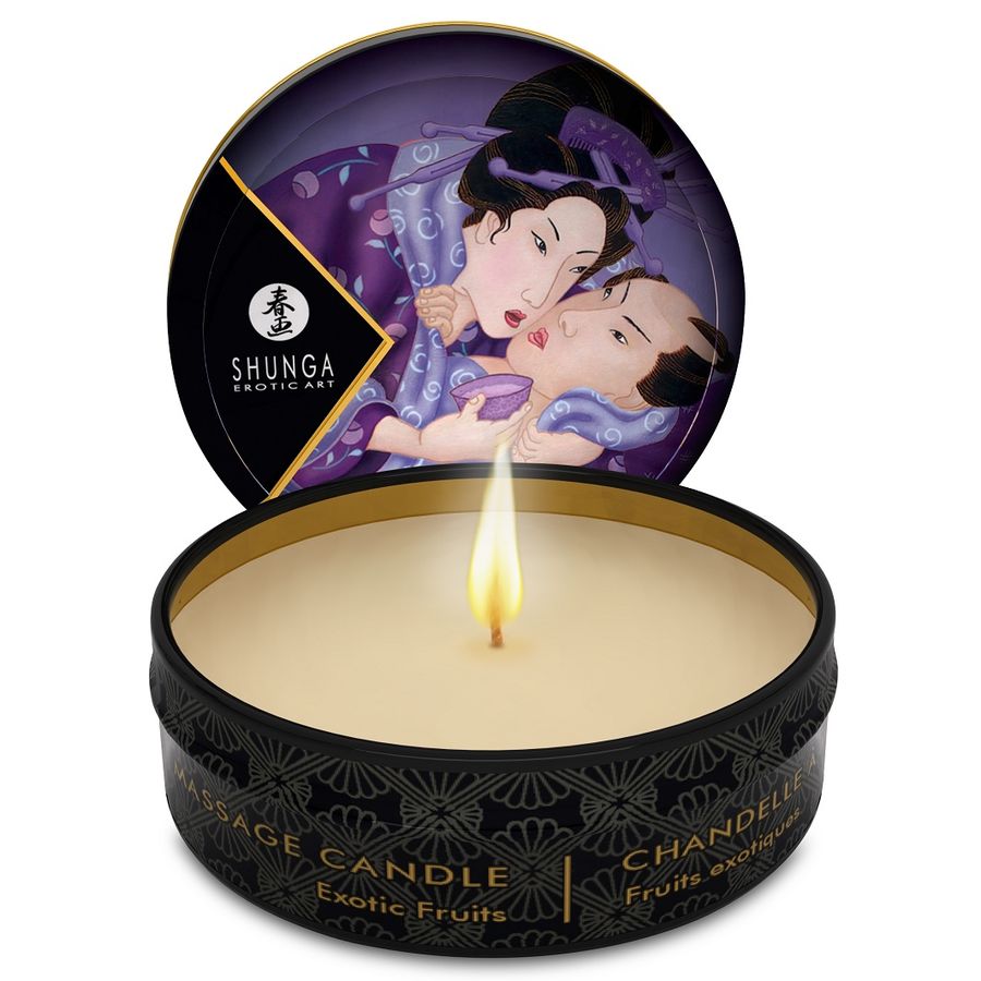 SHUNGA - MINI CARESS BY CANDELIGHT EXOTISCHE FRÜCHTE MASSAGEKERZE 30 ML