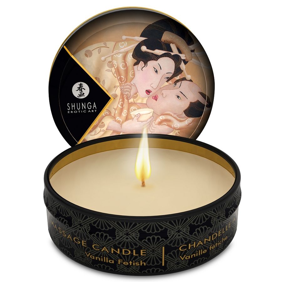 SHUNGA - MINI CARESS BY CANDELIGHT WANILIOWA ŚWIECA DO MASAŻU 30 ML