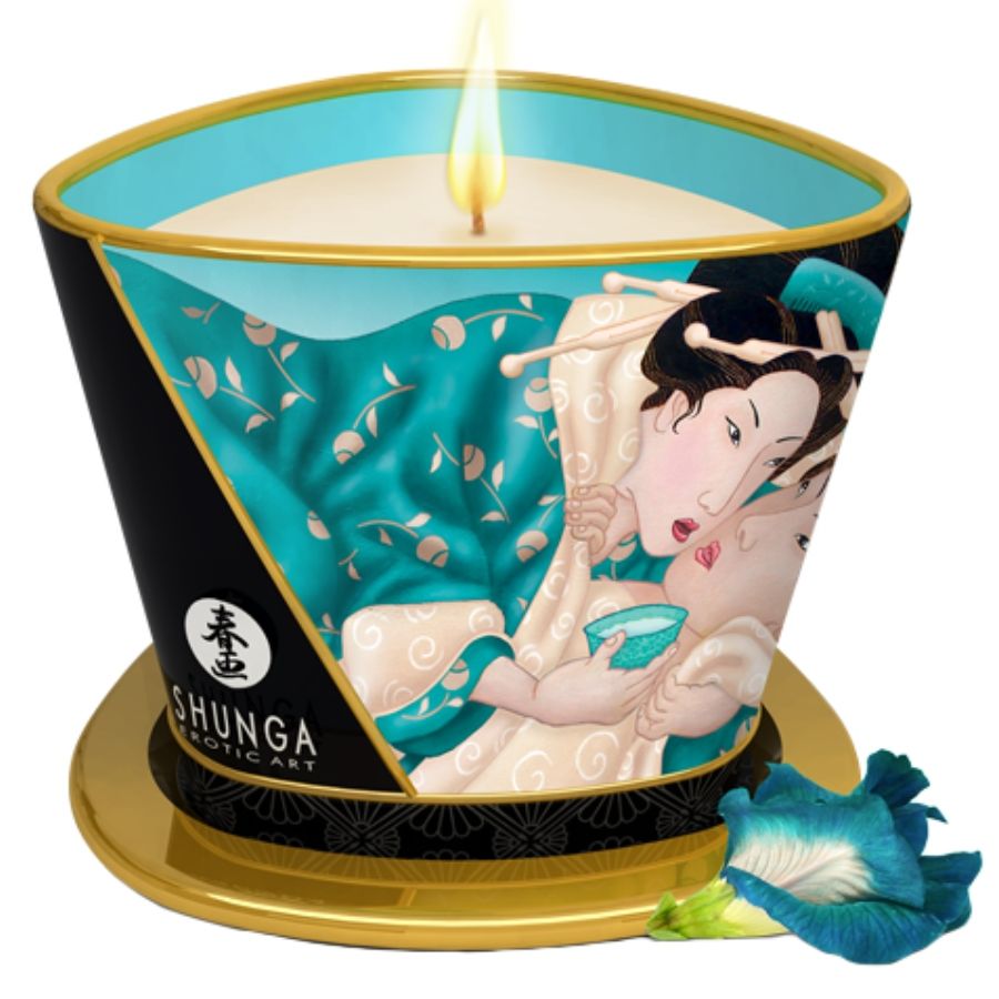 SHUNGA - ŚWIECA DO MASAŻU ISLAND BLOSSOMS 170 ML