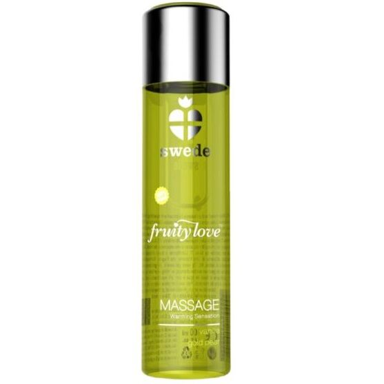 SWEDE - FRUITY LOVE WÄRMENDES MASSAGEÖL VANILLE UND GOLDBIRNE 60 ML.