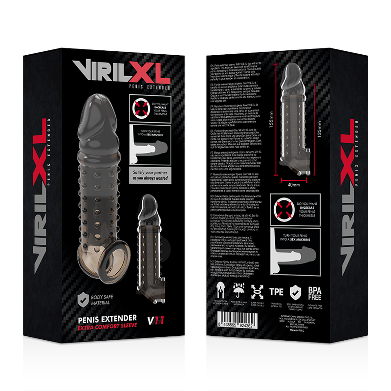VIRILXL - PENISVERLÄNGERUNG UND SCHEIDE V11 SCHWARZ