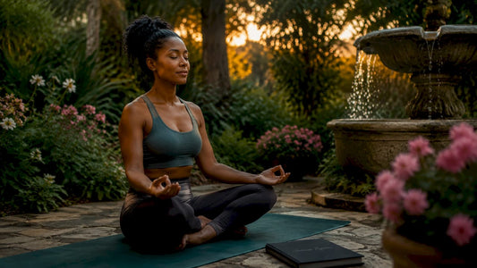 Woman meditating for wellness-focused pleasure