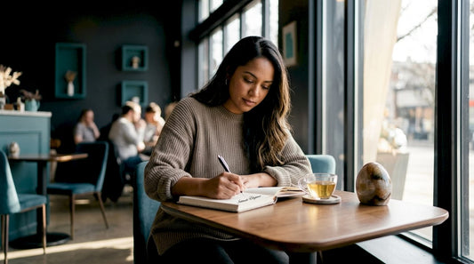 Woman journaling about sexual empowerment