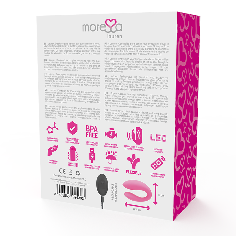 MORESSA - LAUREN FERNBEDIENUNGS-STIMULATOR FÜR PAARE