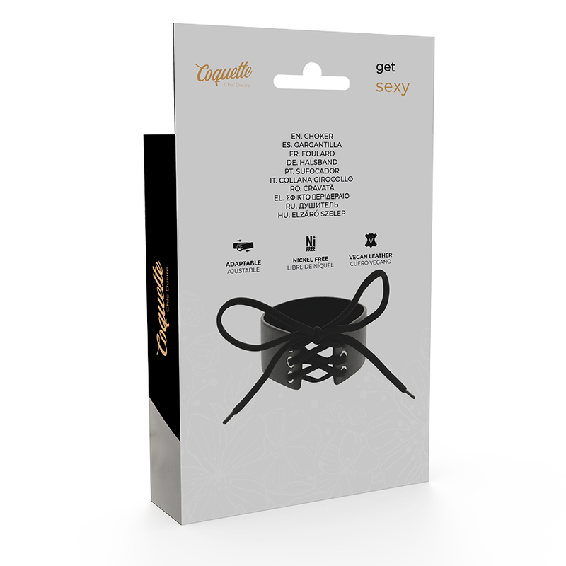 COQUETTE CHIC DESIRE - VEGANES LEDER-CHOKER
