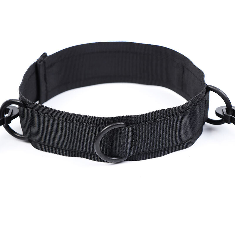 OHMAMA FETISCH - NYLON-HANDSCHELLEN UND -HALSBAND