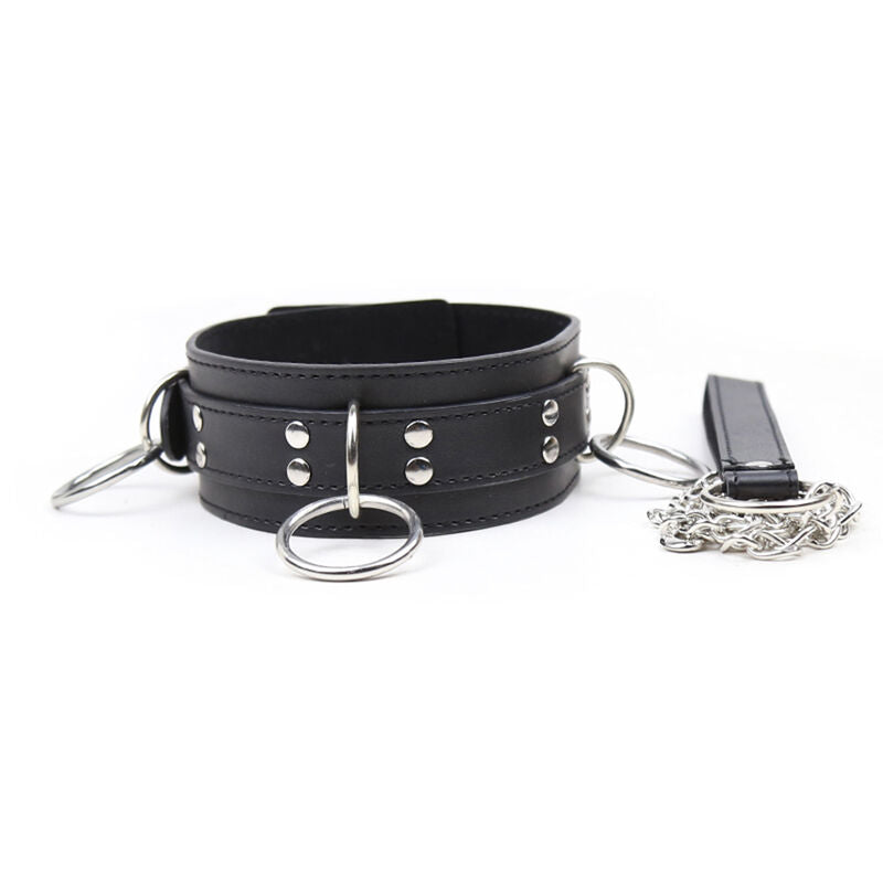 OHMAMA FETISCH - UNTERWERFUNGS-HALSKETTE MIT 3 RINGEN