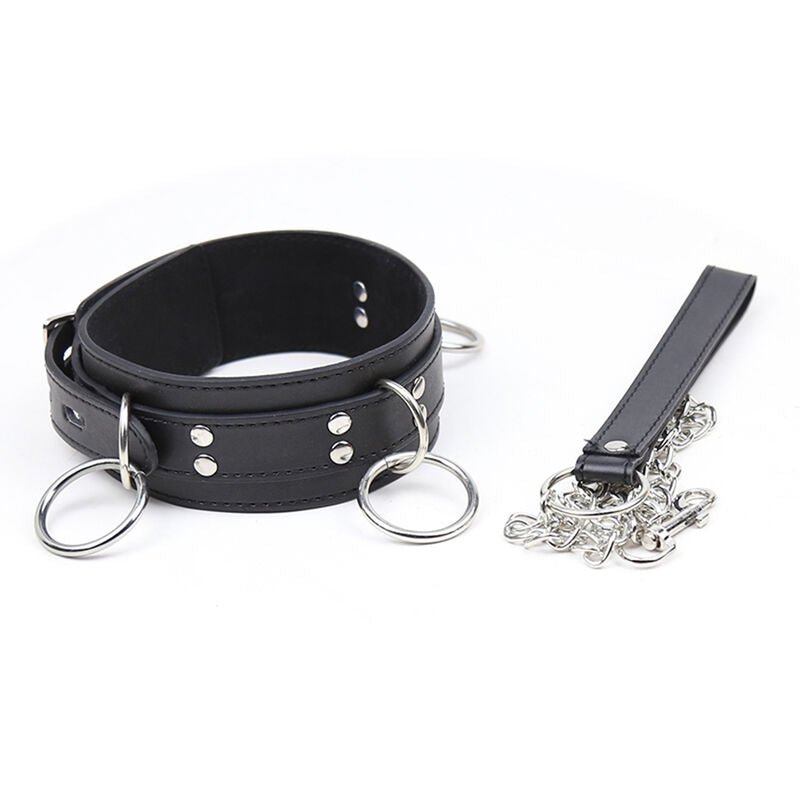 OHMAMA FETISCH - UNTERWERFUNGS-HALSKETTE MIT 3 RINGEN