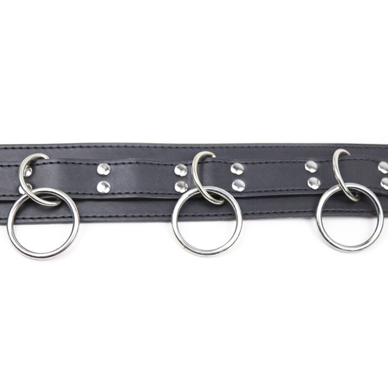OHMAMA FETISCH - UNTERWERFUNGS-HALSKETTE MIT 3 RINGEN