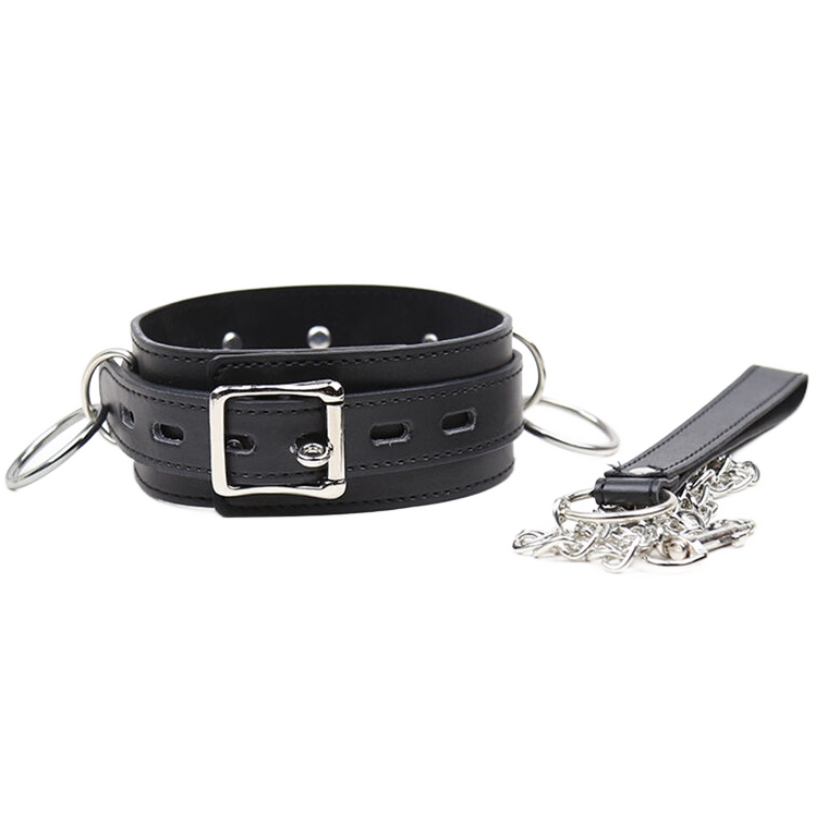 OHMAMA FETISCH - UNTERWERFUNGS-HALSKETTE MIT 3 RINGEN