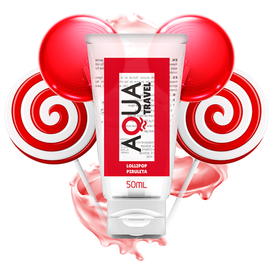 AQUA TRAVEL – Gleitmittel auf Wasserbasis mit Lutschergeschmack – 50 ml