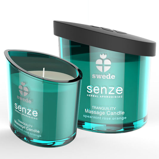 Schweden-Massagekerze „Senze Tranquility“ – Minze, Rose, Orange