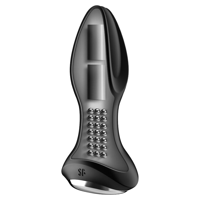 SATISFYER - ROTATOR PLUG 2+ VIBRATIONSPLUG APP SCHWARZ