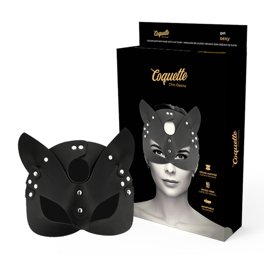 COQUETTE CHIC DESIRE - VEGANE LEDERMASKE MIT HASENOHREN