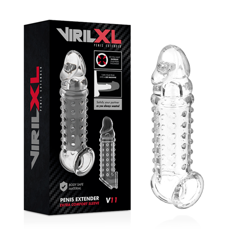 VIRILXL - PRZEDŁUŻENIE PENISA I POCHWA V11 PRZEŹROCZYSTA