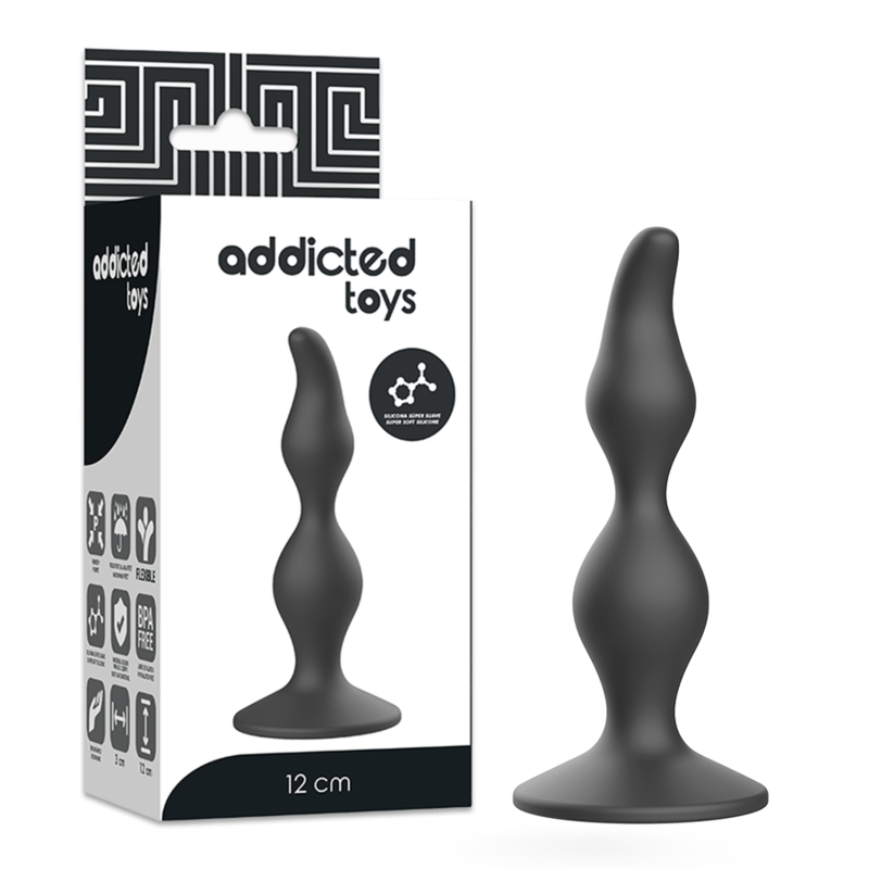 ADDICTED TOYS – ANALSEXPLUG 12 CM SCHWARZ