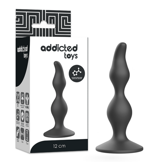 ADDICTED TOYS – ANALSEXPLUG 12 CM SCHWARZ