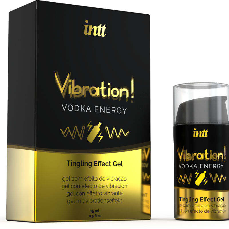 INTT – Leistungsstarkes, flüssiges Vibrationsgel für die intime Stimulation, Wodka, 15 ml