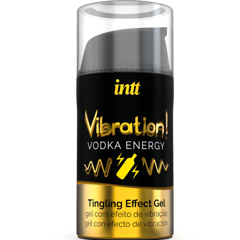 INTT – Leistungsstarkes, flüssiges Vibrationsgel für die intime Stimulation, Wodka, 15 ml