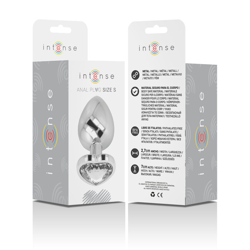 INTENSE - WHITE HEART ALUMINIUM-ANTIPLUG GRÖSSE S
