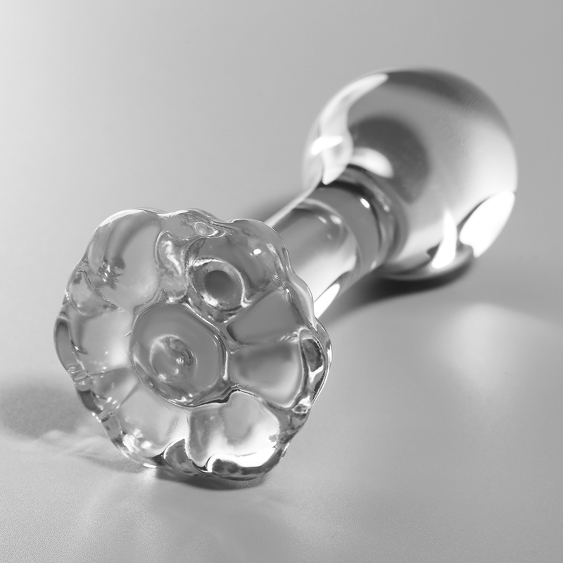 NEBULA-SERIE VON IBIZA – ANALPLUG MODELL 2, BOROSILIKATGLAS, KLAR, 11 CM -O- 3,5 CM