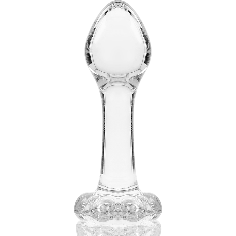 NEBULA-SERIE VON IBIZA – ANALPLUG MODELL 2, BOROSILIKATGLAS, KLAR, 11 CM -O- 3,5 CM