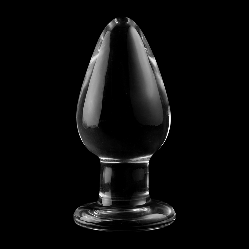 NEBULA-SERIE VON IBIZA – ANALPLUG MODELL 3, BOROSILIKATGLAS, TRANSPARENT, 11 CM – O – 5 CM