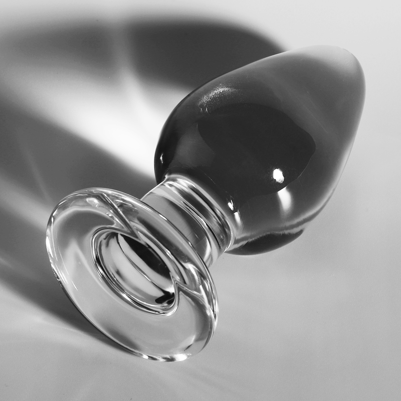 NEBULA-SERIE VON IBIZA – ANALPLUG MODELL 3, BOROSILIKATGLAS, TRANSPARENT, 11 CM – O – 5 CM