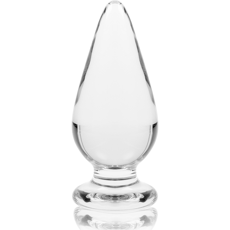 NEBULA-SERIE VON IBIZA – MODELL 4 ANALPLUG AUS BOROSILIKATGLAS, KLAR, 11 CM – O – 5 CM