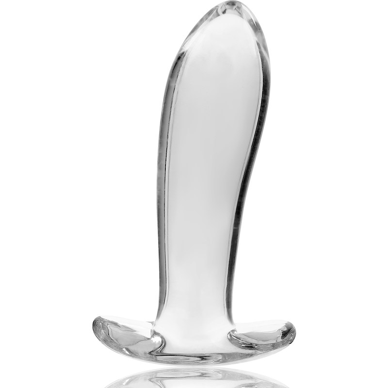SERIA NEBULA BY IBIZA - MODEL 5 KOREK ANALNY SZKŁO BOROKRZEMOWE PRZEŹROCZYSTE 12,5 CM -O- 3,5 CM