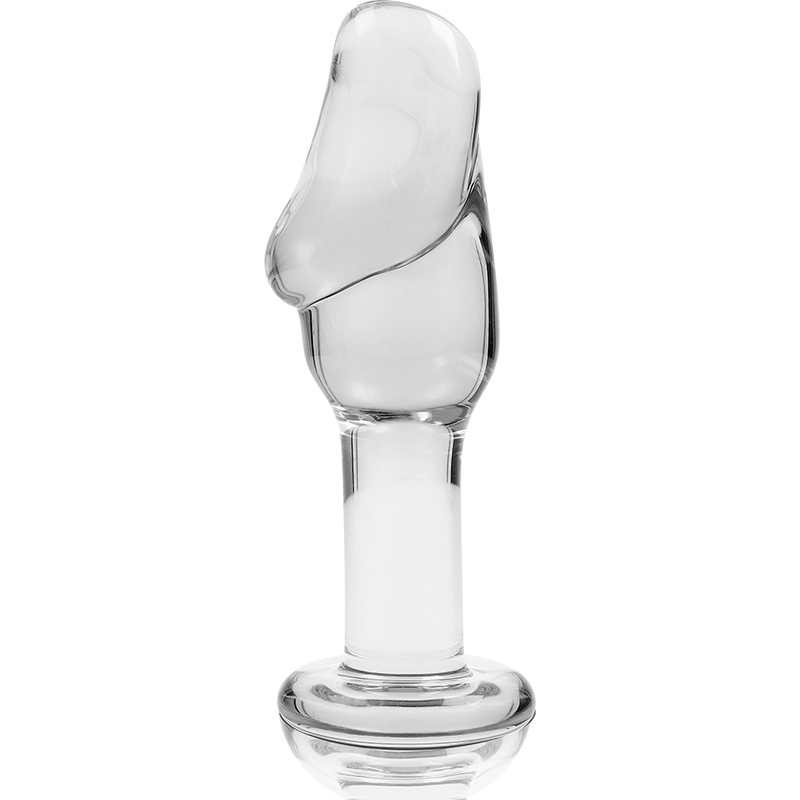 NEBULA-SERIE VON IBIZA – ANALPLUG MODELL 6 AUS BOROSILIKATGLAS, KLAR, 12,5 CM – O – 4 CM