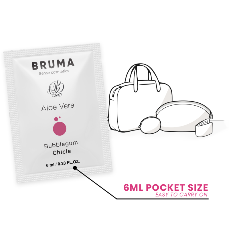 BRUMA – Aloe Vera Gleitgel mit Kaugummigeschmack, 6 ml