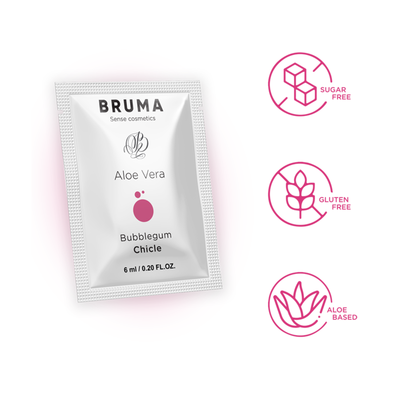 BRUMA – Aloe Vera Gleitgel mit Kaugummigeschmack, 6 ml