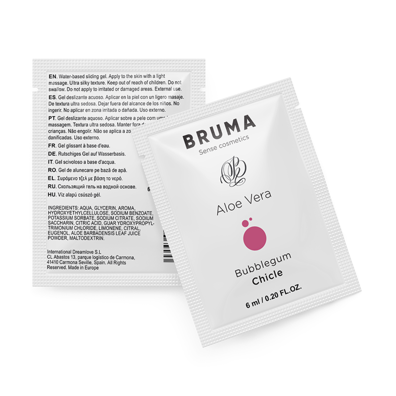 BRUMA – Aloe Vera Gleitgel mit Kaugummigeschmack, 6 ml