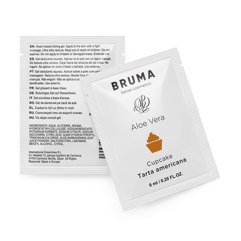 BRUMA – Aloe Vera Gleitgel mit Cupcake-Geschmack, 6 ml
