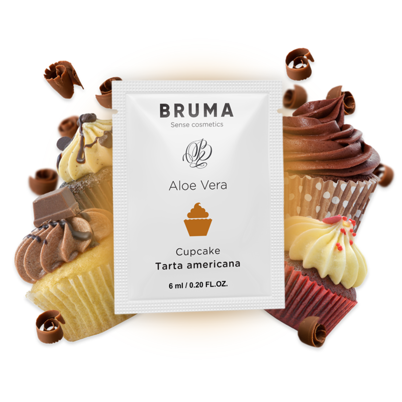 BRUMA – Aloe Vera Gleitgel mit Cupcake-Geschmack, 6 ml