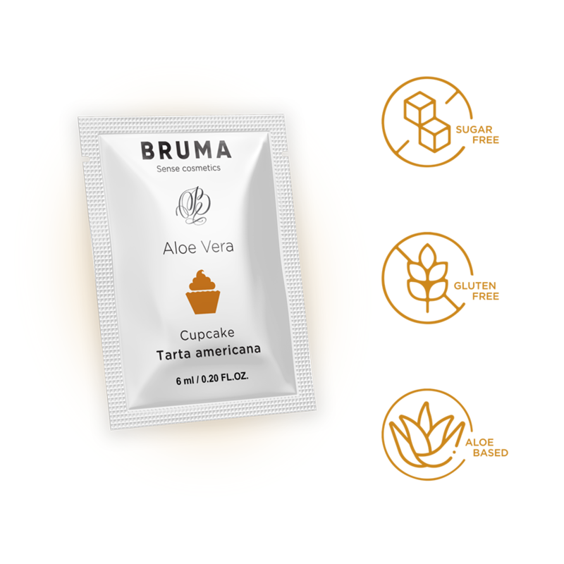 BRUMA – Aloe Vera Gleitgel mit Cupcake-Geschmack, 6 ml
