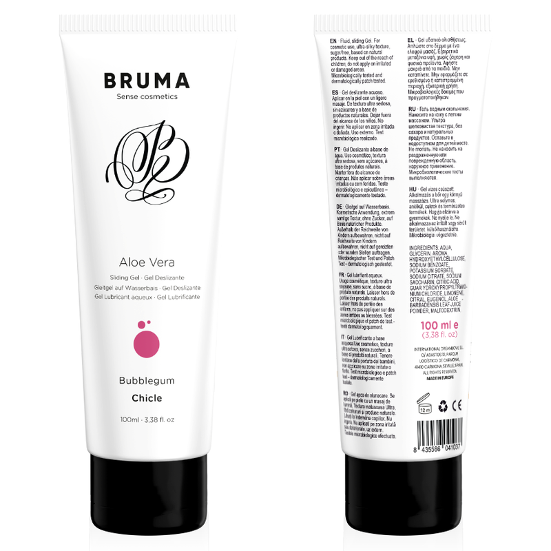 BRUMA – Aloe Vera Gleitgel mit Kaugummi-Geschmack, 100 ml