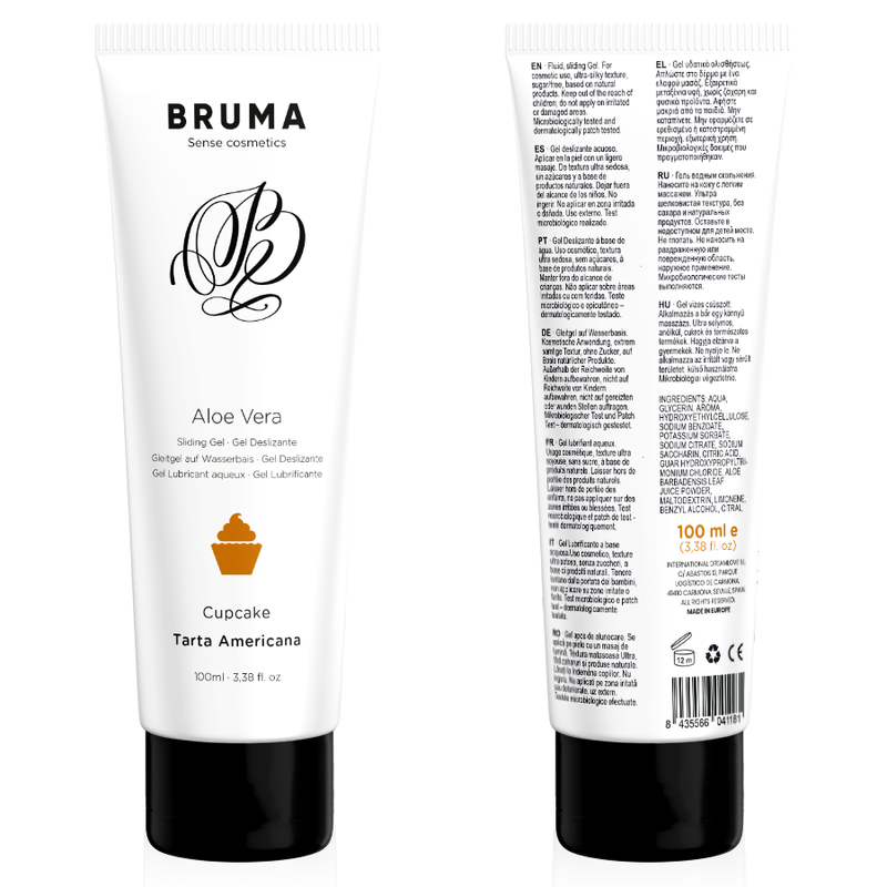 BRUMA – Aloe Vera Gleitgel mit Cupcake-Geschmack, 100 ml