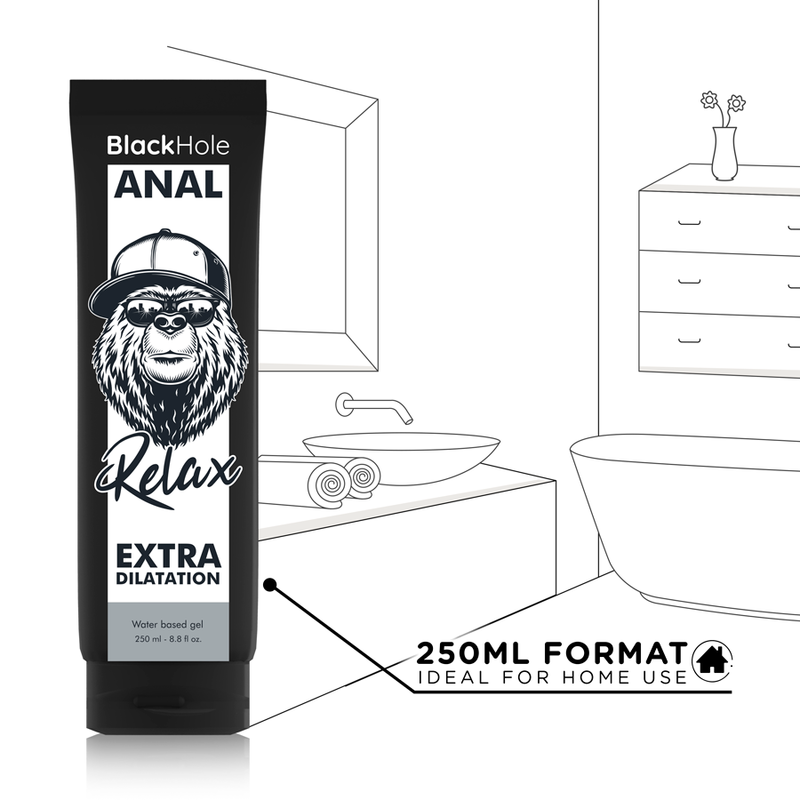 BLACK HOLE – Gel zur Analdehnung auf Wasserbasis, 250 ml