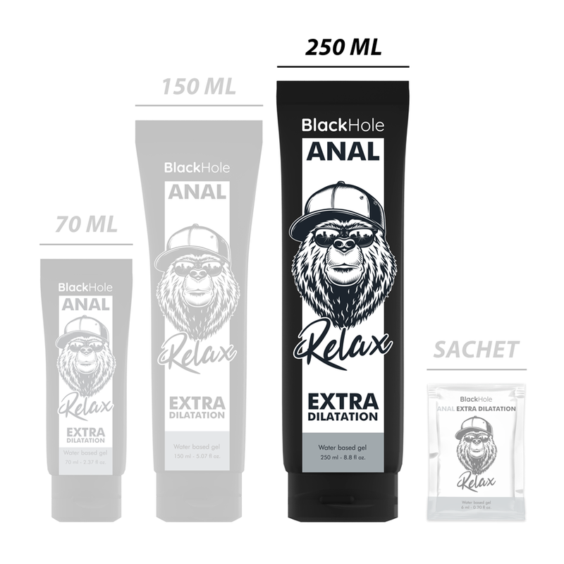 BLACK HOLE – Gel zur Analdehnung auf Wasserbasis, 250 ml