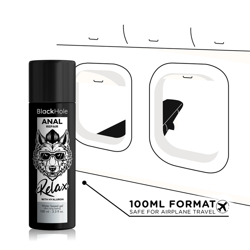 BLACK HOLE – Analreparatur, Entspannungsseife auf Wasserbasis mit Hyaluron, 100 ml